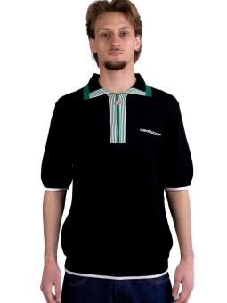 Polo Diamond Casablanca con Logo e Zip