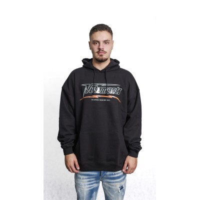 Felpa nera con cappuccio Vetements Hi-Speed Hoodie