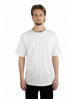 T-Shirt Burberry con finiture check