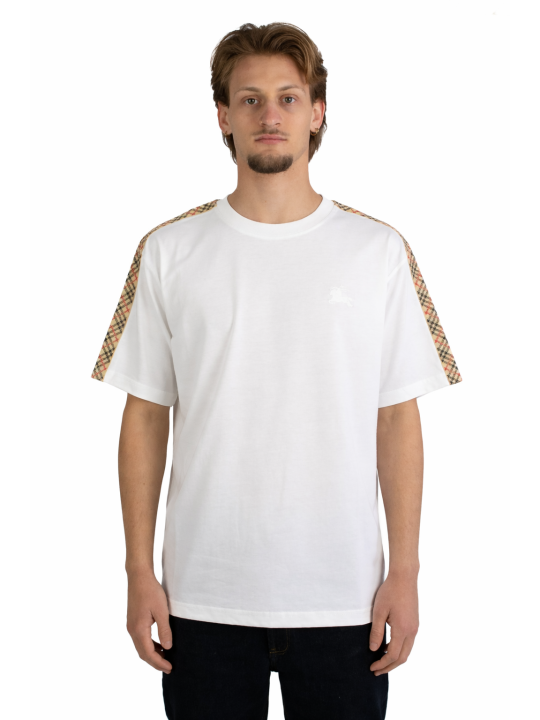 T-Shirt Burberry con finiture check 2