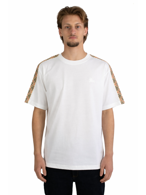 T-Shirt Burberry con finiture check 2