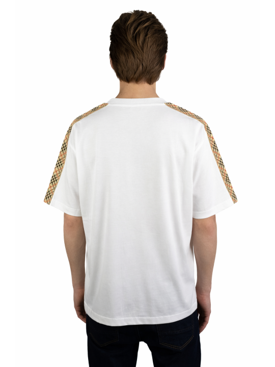 T-Shirt Burberry con finiture check 2