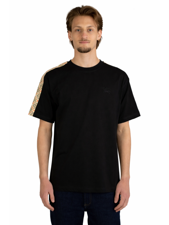 T-Shirt Burberry con finiture check 2