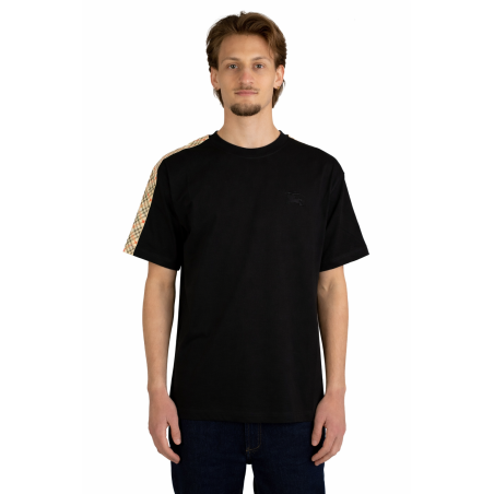 T-Shirt Burberry con finiture check 2
