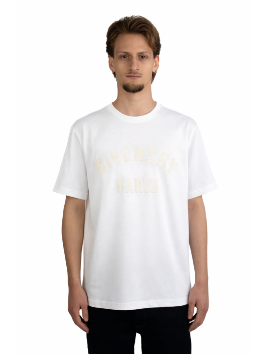T-Shirt Givenchy con logo ricamato Paris