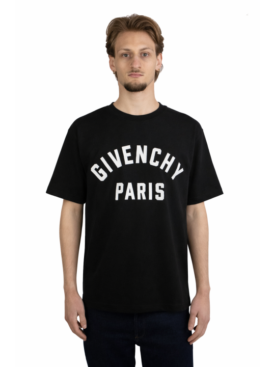 T-Shirt Givenchy con logo ricamato Paris