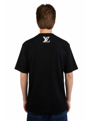 T-Shirt Louis Vuitton con firma ricamata
