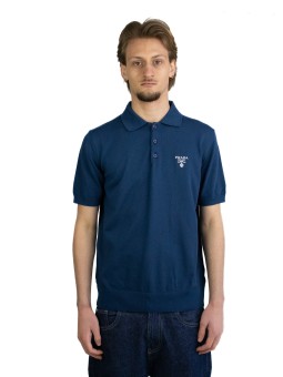 Polo Prada con logo bianco