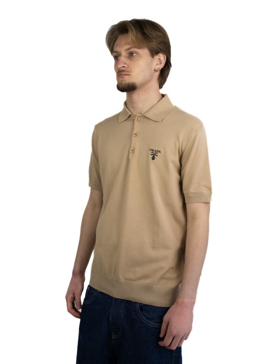 Polo Prada con logo bianco