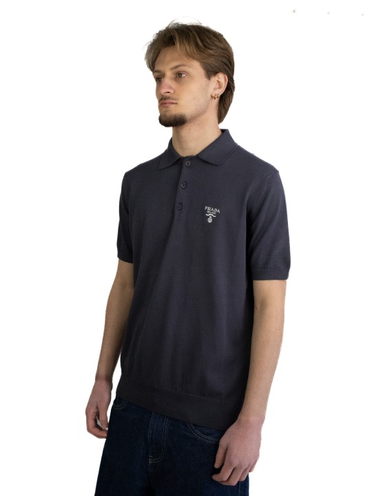 Polo Prada con logo bianco