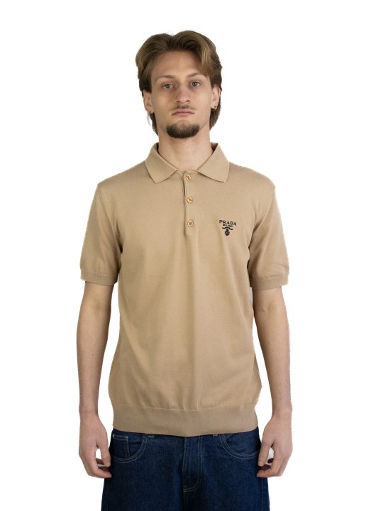 Polo Prada con logo bianco