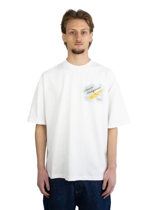 T-Shirt Amiri Crystal Wings Embellished