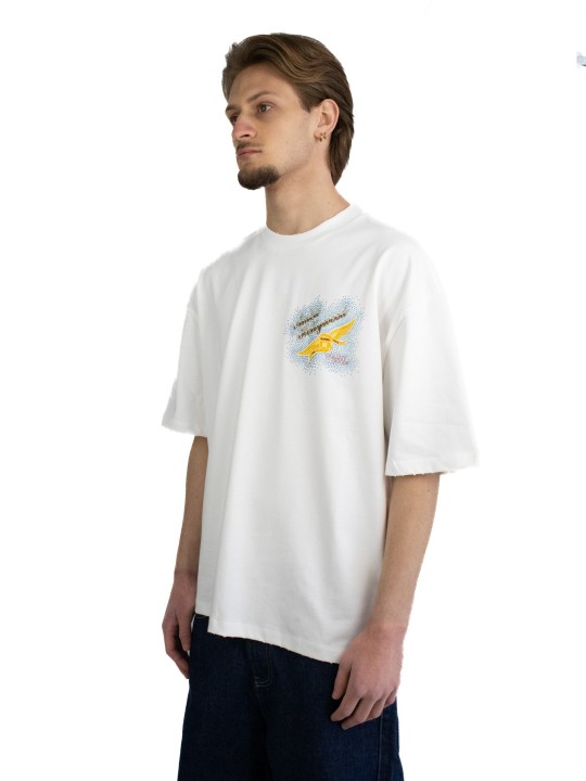 T-Shirt Amiri Crystal Wings Embellished