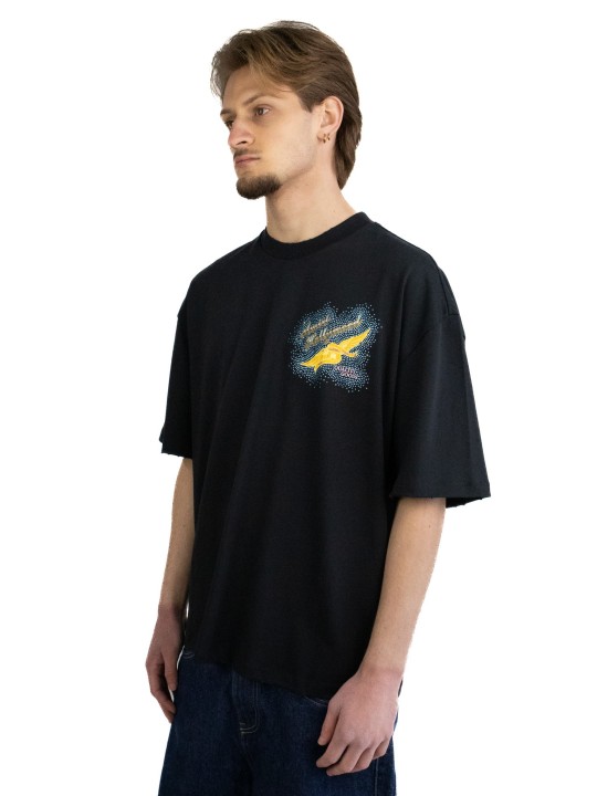 T-Shirt Amiri Crystal Wings Embellished