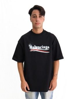 T-Shirt Balenciaga Spray Logo Oversized