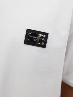 T-shirt Dolce & Gabbana con placca logata