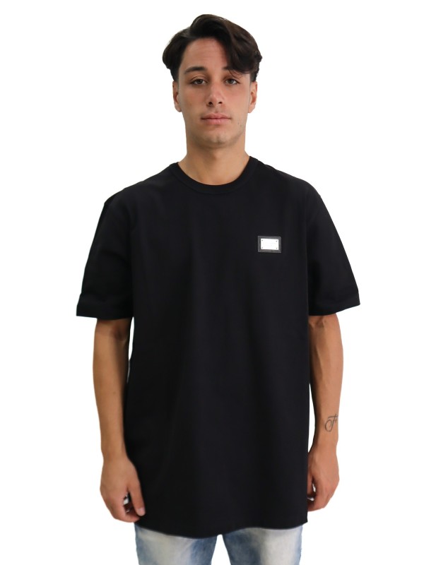 T-shirt Dolce & Gabbana con placca logata
