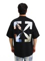 T-Shirt Off White bacio di Hayez
