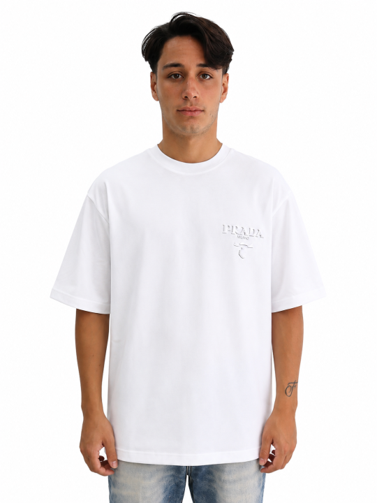 T-Shirt Prada Milano Embossed Logo