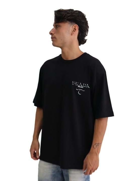 T-Shirt Prada Milano Embossed Logo