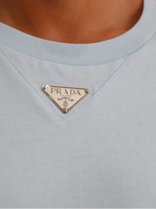 T-Shirt Prada Triangle Logo