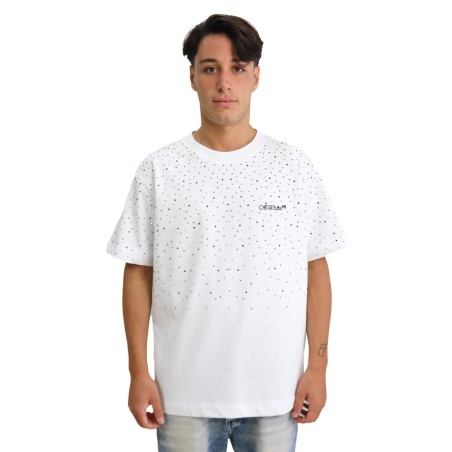 T-Shirt Off White Crystal Logo Tee
