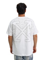 T-Shirt Off White Crystal Logo Tee