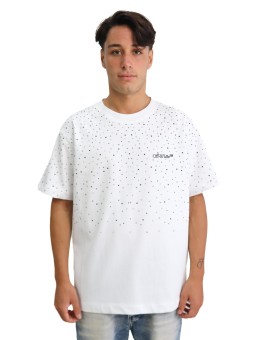 T-Shirt Off White Crystal Logo Tee