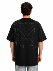 T-Shirt Off White Crystal Logo Tee