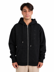 Felpa Casablanca Monogram Crystal Zip