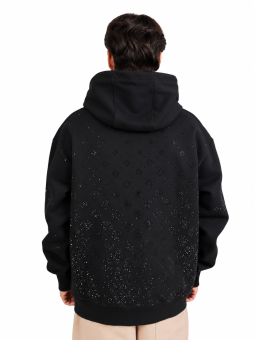 Felpa Casablanca Monogram Crystal Zip