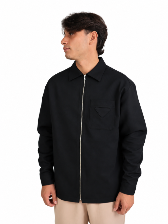 Jacket Prada Overshirt Re-Nylon con Zip