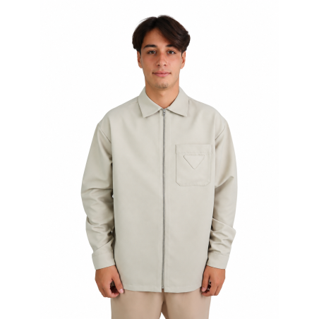 Jacket Prada Overshirt Re-Nylon con Zip