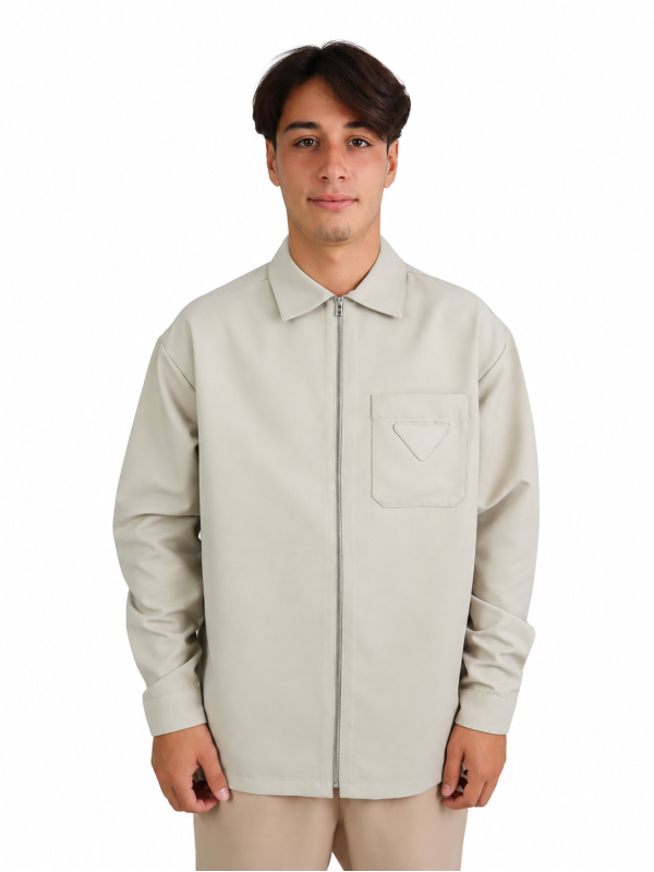 Jacket Prada Overshirt Re-Nylon con Zip