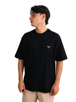 T-Shirt Prada con placca con logo