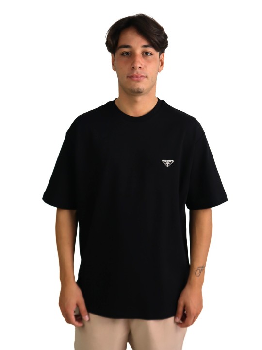 T-Shirt Prada con placca con logo
