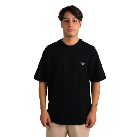 T-Shirt Prada con placca con logo