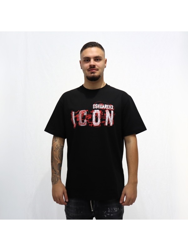 T-Shirt Scribble Cool Fit ICON Dsquared2