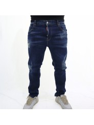 Jeans Dark Wrinkle Blue Wash Super Twinky Dsquared2