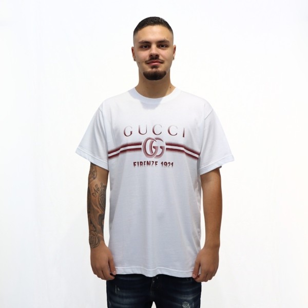 T-shirt in jersey con stampa Gucci