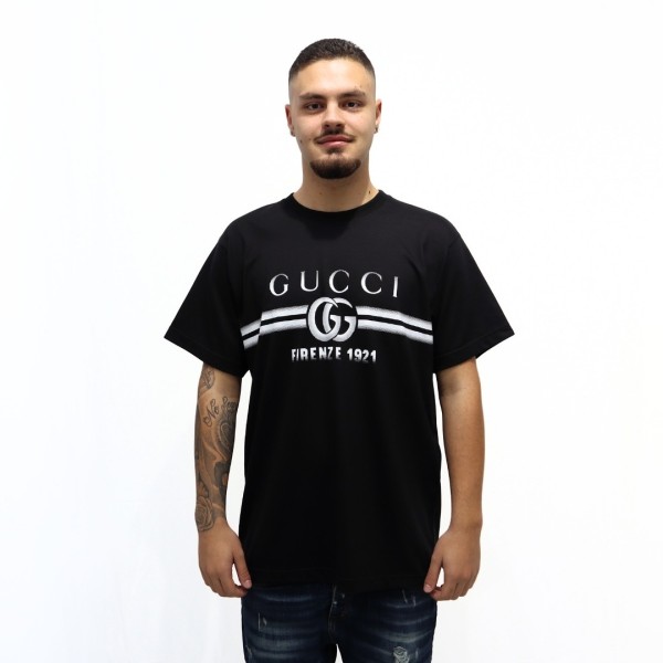 T-shirt in jersey con stampa Gucci