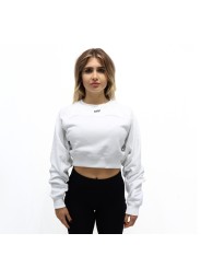 Felpa crop Off White