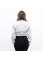 Felpa crop Off White