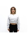 Felpa crop Off White