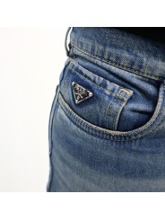 Jeans cinque tasche in denim Prada