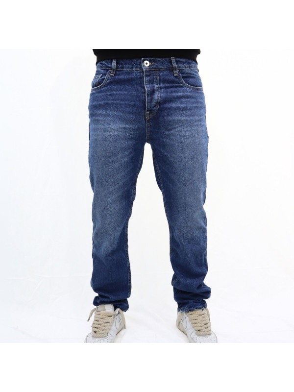 Jeans regular in denim Prada