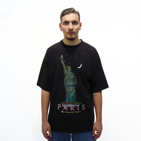 T-Shirt Paris Liberty distressed Balenciaga