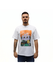 T-shirt in cotone con decoro grafico Louis Vuitton