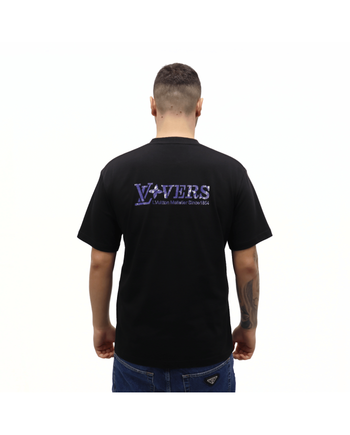 T-shirt in cotone con decoro grafico Louis Vuitton