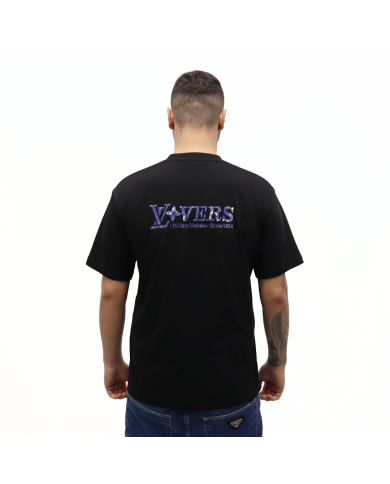 T-shirt in cotone con decoro grafico Louis Vuitton